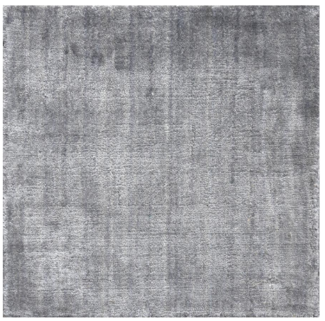 Real Silk Handloom, Grey, Cut Pile