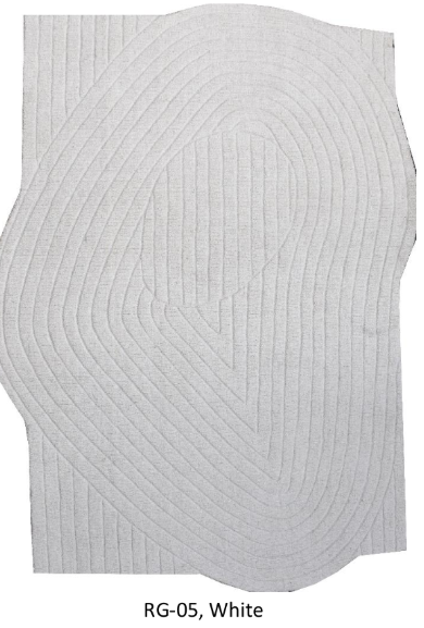 Blended NZ Wool Hand-Tufted, White, Loop & Cut Pile
