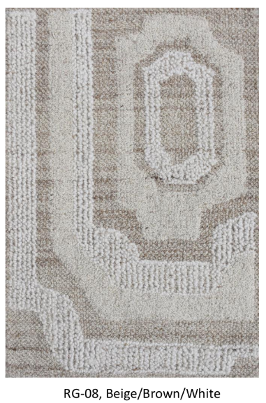 Blended NZ Wool Hand-Tufted, Beige/Brown/White, Loop