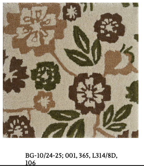 NZ Wool Hand-Tufted, 001, 365, L314/8D, 106, Cut Pile