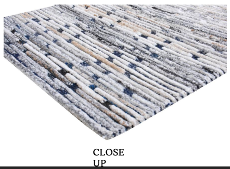 Pet Yarn Hand-Tufted, Celestial Blue, Loop & Cut Pile