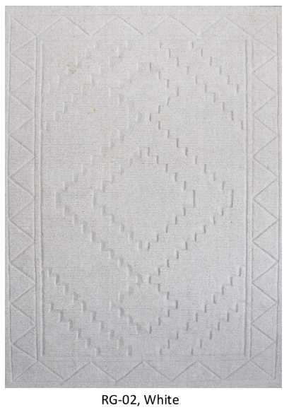 Blended NZ Wool Hand-Tufted, White, Loop & Cut Pile