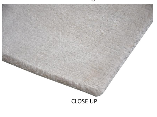 Real Silk Hand-Knotted, Cream, Cut Pile